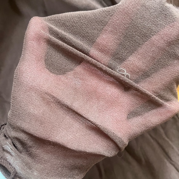 Petit Pois Viviana G Brown Mesh Turtleneck - size medium - Picture 4 of 5